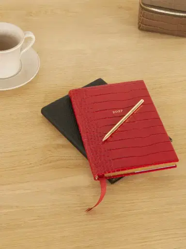 Smythson Mara 2027 Croc-embossed Leather Diary | Thumbnail 2 Smythson Mara 2027 Croc-embossed Leather Diary | Thumbnail 2