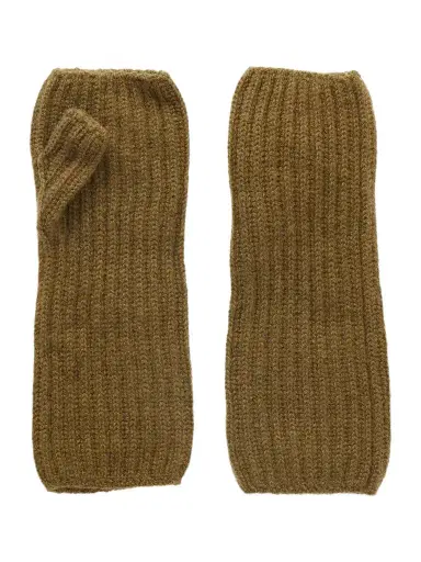 Johnstons of Elgin Della Ribbed Cashmere Gloves | Thumbnail 1