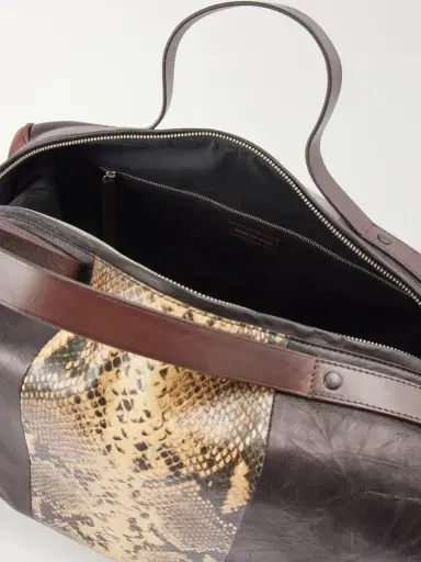 Dries Van Noten Snake-effect Leather Weekend Bag | Thumbnail 6 Dries Van Noten Snake-effect Leather Weekend Bag | Thumbnail 6