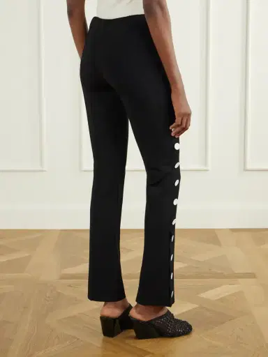 Proenza Schouler Martina Button-embellished Stretch-jersey Skinny Pants | Thumbnail 4