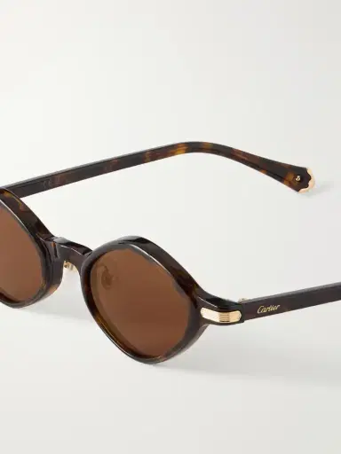 Cartier Eyewear Signature Round-frame Acetate Sunglasses | Thumbnail 4