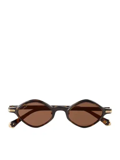 Cartier Eyewear Signature Round-frame Acetate Sunglasses | Thumbnail 1