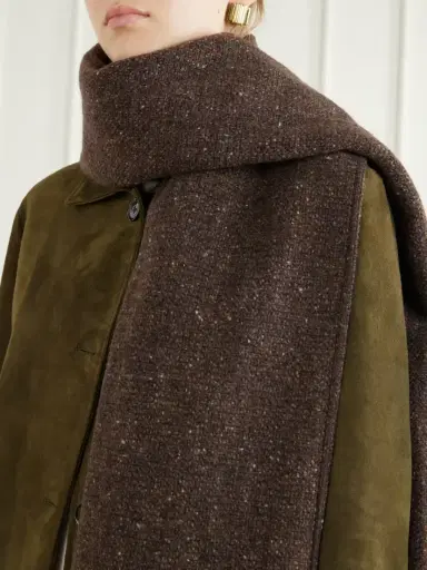 Ralph Lauren Collection Fringed Wool-blend Scarf | Thumbnail 3