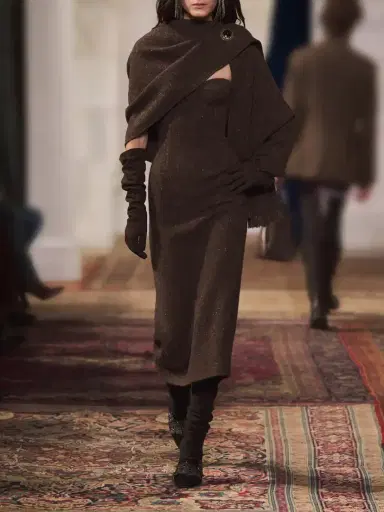 Ralph Lauren Collection Fringed Wool-blend Scarf | Thumbnail 6