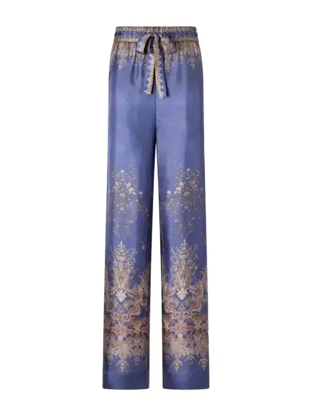 Zimmermann Valiant Paisley-print Silk Wide-leg Pants
