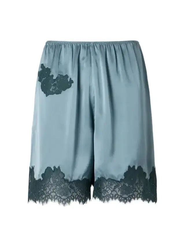 DÔEN Irsa Lace-trimmed Silk Shorts
