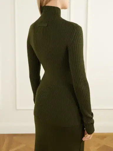 Victoria Beckham Ribbed Wool-blend Turtleneck | Thumbnail 4