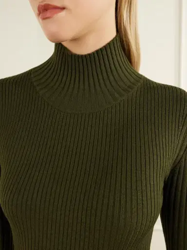 Victoria Beckham Ribbed Wool-blend Turtleneck | Thumbnail 5