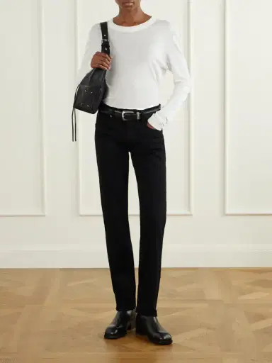 SLVRLAKE Naomi Slim Low-rise Tapered Jeans | Thumbnail 2