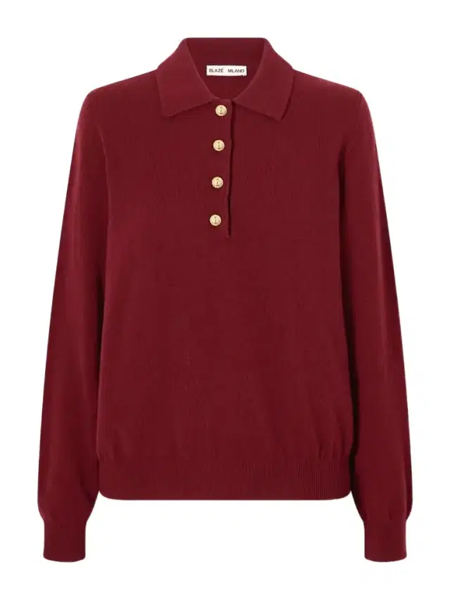 Blazé Milano Highland Wool And Cashmere-blend Polo Sweater