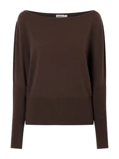 Simkhai Lavina Off-the-shoulder Ribbed-detailed Wool-blend Sweater | Thumbnail 1 Simkhai Lavina Off-the-shoulder Ribbed-detailed Wool-blend Sweater | Thumbnail 1