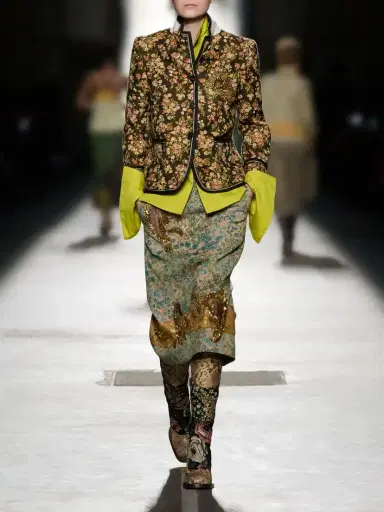 Dries Van Noten Floral-embroidered Cotton-blend Blazer | Thumbnail 6 Dries Van Noten Floral-embroidered Cotton-blend Blazer | Thumbnail 6