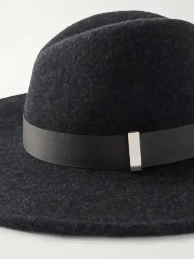 Gigi Burris Jeanne Satin-trimmed Wool And Cotton-blend Felt Hat | Thumbnail 3 Gigi Burris Jeanne Satin-trimmed Wool And Cotton-blend Felt Hat | Thumbnail 3