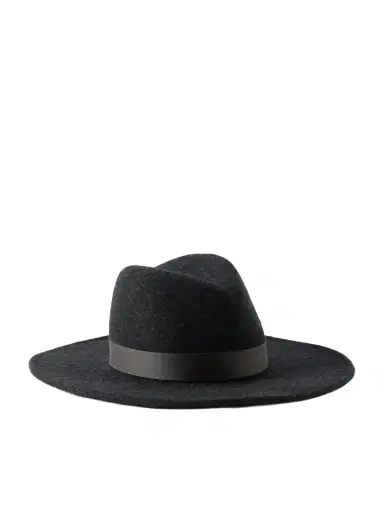 Gigi Burris Jeanne Satin-trimmed Wool And Cotton-blend Felt Hat | Thumbnail 1 Gigi Burris Jeanne Satin-trimmed Wool And Cotton-blend Felt Hat | Thumbnail 1