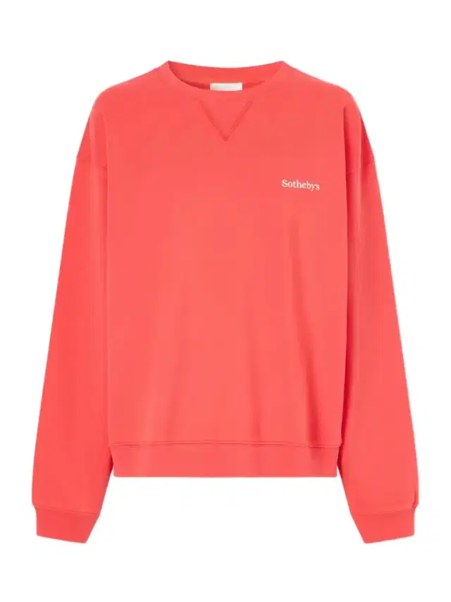 Frame + Sotheby's Logo-embroidered Cotton-jersey Sweatshirt