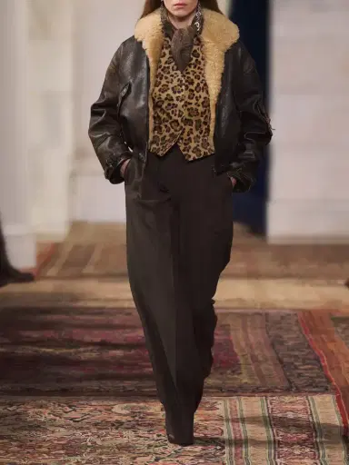 Ralph Lauren Collection Clarice Pleated Wool Wide-leg Pants | Thumbnail 6