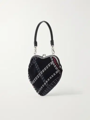 Vivienne Westwood Belle Mini Checked Velvet Shoulder Bag | Thumbnail 4