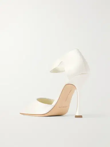 Manolo Blahnik Zutonplan 105 Crystal-embellished Satin Pumps | Thumbnail 3