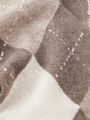Johnstons of Elgin Clan Checked Cashmere Scarf | Thumbnail 4 Johnstons of Elgin Clan Checked Cashmere Scarf | Thumbnail 4