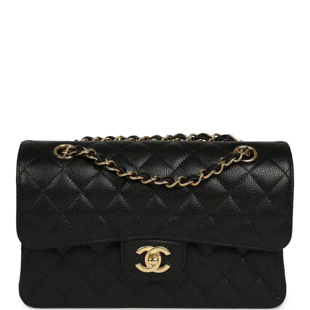Chanel Chanel Small Classic Double Flap Bag Black Caviar Gold Hardware