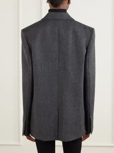 TOTEME Herringbone Wool Blazer | Thumbnail 4