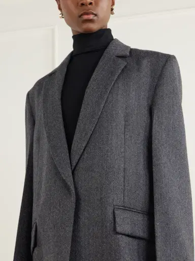TOTEME Herringbone Wool Blazer | Thumbnail 5