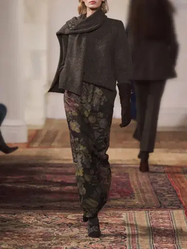 Ralph Lauren Collection Fontaine Floral-print Silk-blend Jacquard Maxi Skirt | Thumbnail 6