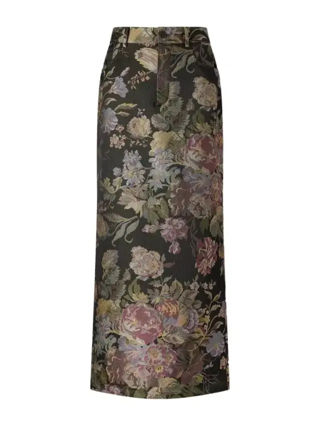 Ralph Lauren Collection Fontaine Floral-print Silk-blend Jacquard Maxi Skirt