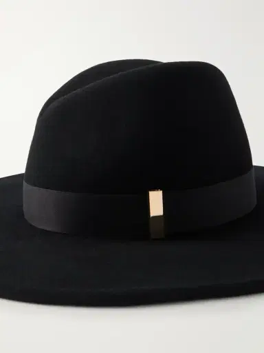 Gigi Burris Jeanne Satin-trimmed Wool And Cotton-blend Felt Hat | Thumbnail 3 Gigi Burris Jeanne Satin-trimmed Wool And Cotton-blend Felt Hat | Thumbnail 3