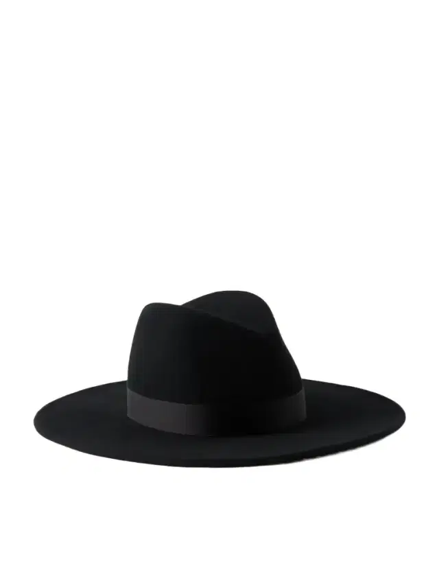 Gigi Burris Jeanne Satin-trimmed Wool And Cotton-blend Felt Hat