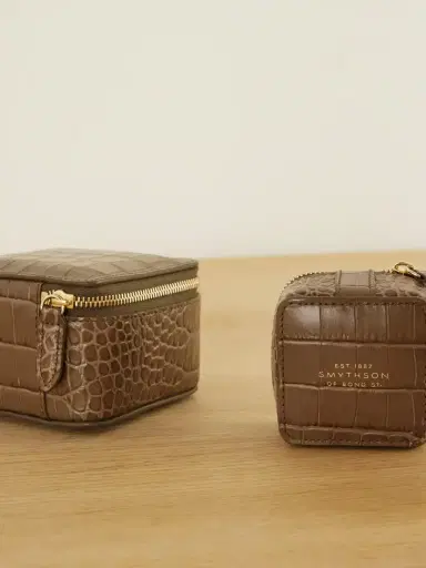 Smythson Mara Set Of Three Croc-embossed Leather Jewelry Cases | Thumbnail 3 Smythson Mara Set Of Three Croc-embossed Leather Jewelry Cases | Thumbnail 3