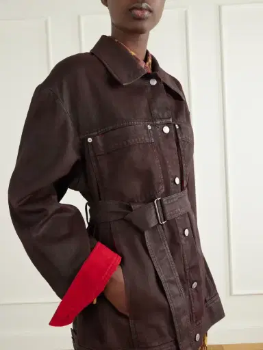 Dries Van Noten Belted Denim Jacket | Thumbnail 5