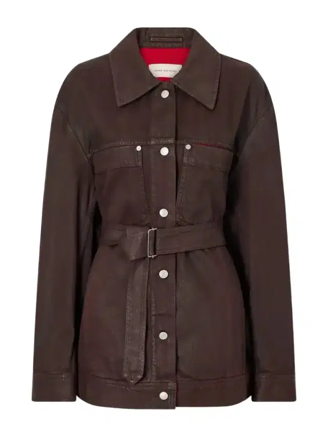 Dries Van Noten Belted Denim Jacket