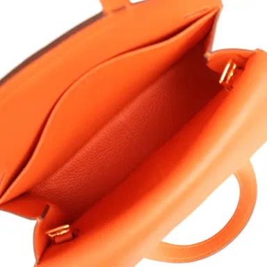 HERMÈS Hermes Halzan 25 Feu Clemence Gold Hardware | Thumbnail 13