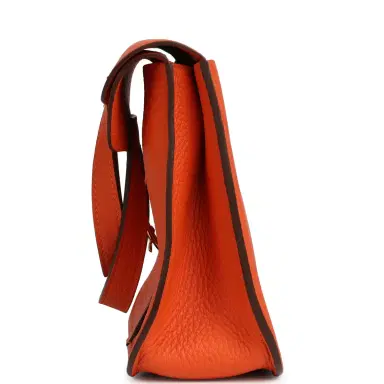 HERMÈS Hermes Halzan 25 Feu Clemence Gold Hardware | Thumbnail 4