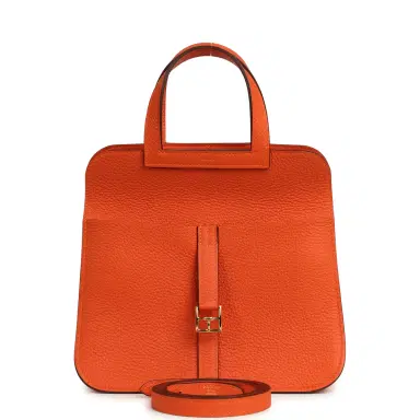 HERMÈS Hermes Halzan 25 Feu Clemence Gold Hardware | Thumbnail 6