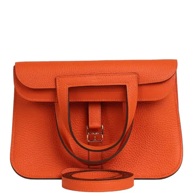 HERMÈS Hermes Halzan 25 Feu Clemence Gold Hardware