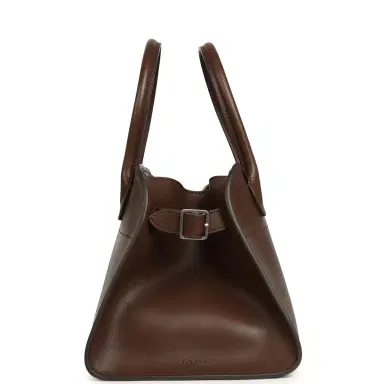 The Row The Row Soft Margaux 10 Deep Brown Saddle Silver Hardware | Thumbnail 3