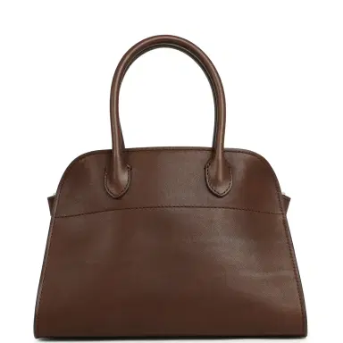 The Row The Row Soft Margaux 10 Deep Brown Saddle Silver Hardware | Thumbnail 4