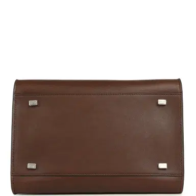The Row The Row Soft Margaux 10 Deep Brown Saddle Silver Hardware | Thumbnail 6