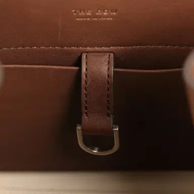 The Row The Row Soft Margaux 10 Deep Brown Saddle Silver Hardware | Thumbnail 10