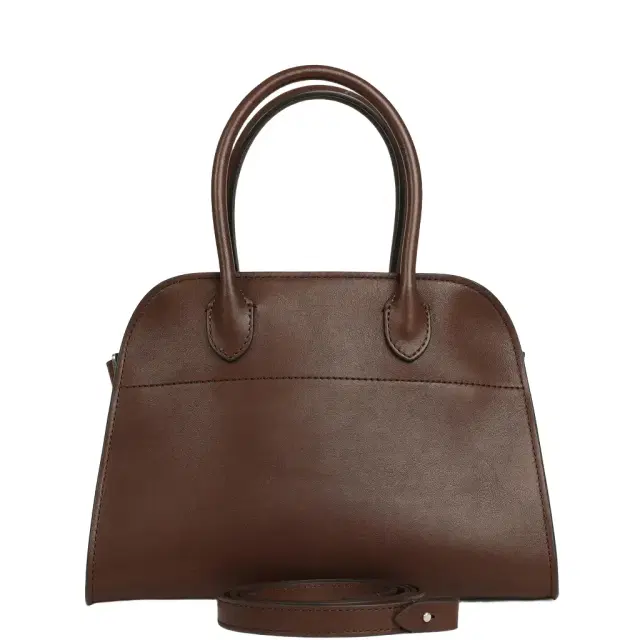 The Row The Row Soft Margaux 10 Deep Brown Saddle Silver Hardware