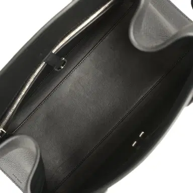 The Row The Row Soft Margaux Shoulder 12 Bag Black Calfskin Silver Hardware | Thumbnail 11 The Row The Row Soft Margaux Shoulder 12 Bag Black Calfskin Silver Hardware | Thumbnail 11