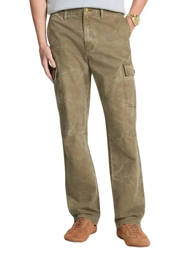 Michael Kors Collection Garment-Dyed Denim Cargo Pants
