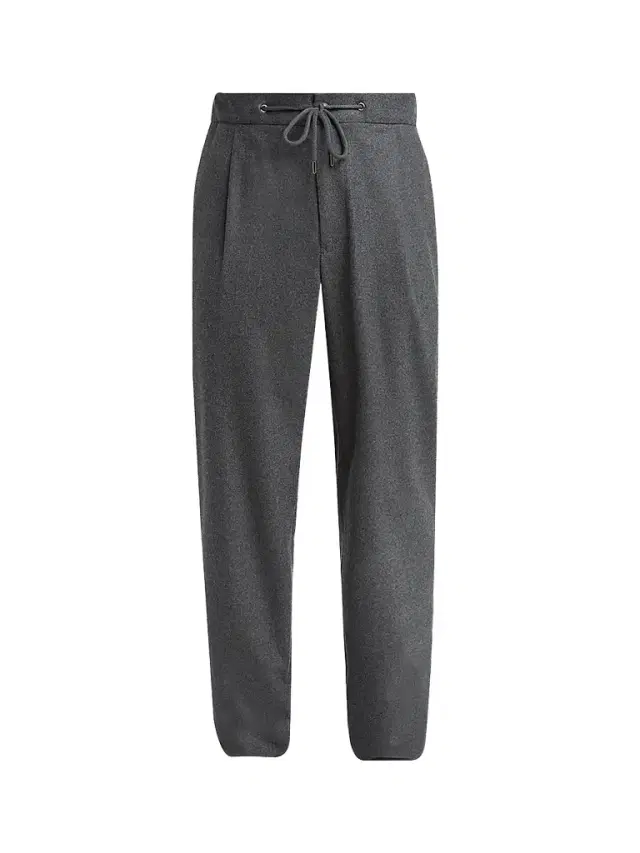 Giorgio Armani Men's Stretch Cashmere Pants - Raven