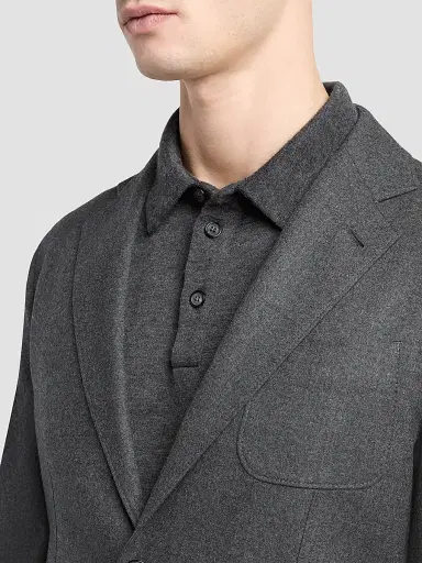Giorgio Armani Men's Soft Cashmere Sport Jacket - Raven | Thumbnail 4