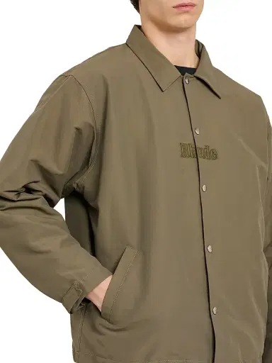 Rhude Men's Logo Cotton-Nylon Ripstop Coach's Jacket - Taupe | Thumbnail 6