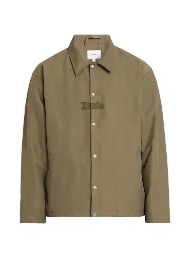 Rhude Men's Logo Cotton-Nylon Ripstop Coach's Jacket - Taupe | Thumbnail 1