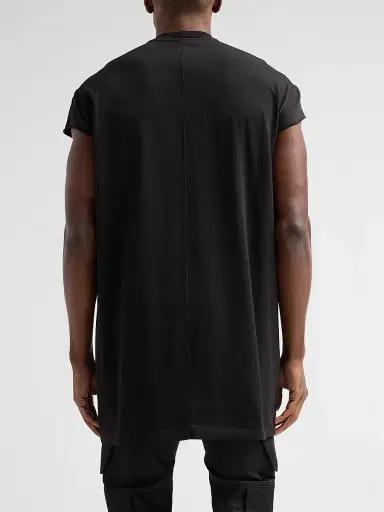 Rick Owens Men's Jumbo Cotton Crewneck T-Shirt - Black | Thumbnail 3
