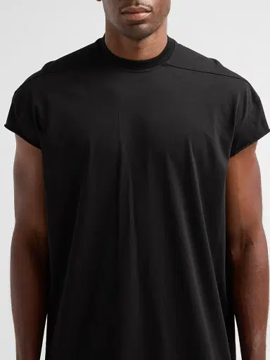 Rick Owens Men's Jumbo Cotton Crewneck T-Shirt - Black | Thumbnail 5